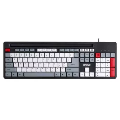 Marvo KB005, US, Classic, wired, Red - Black